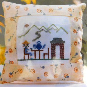 Rare Brightneedle Mary Kirby China🏯 cross stitch chart travel series needlework